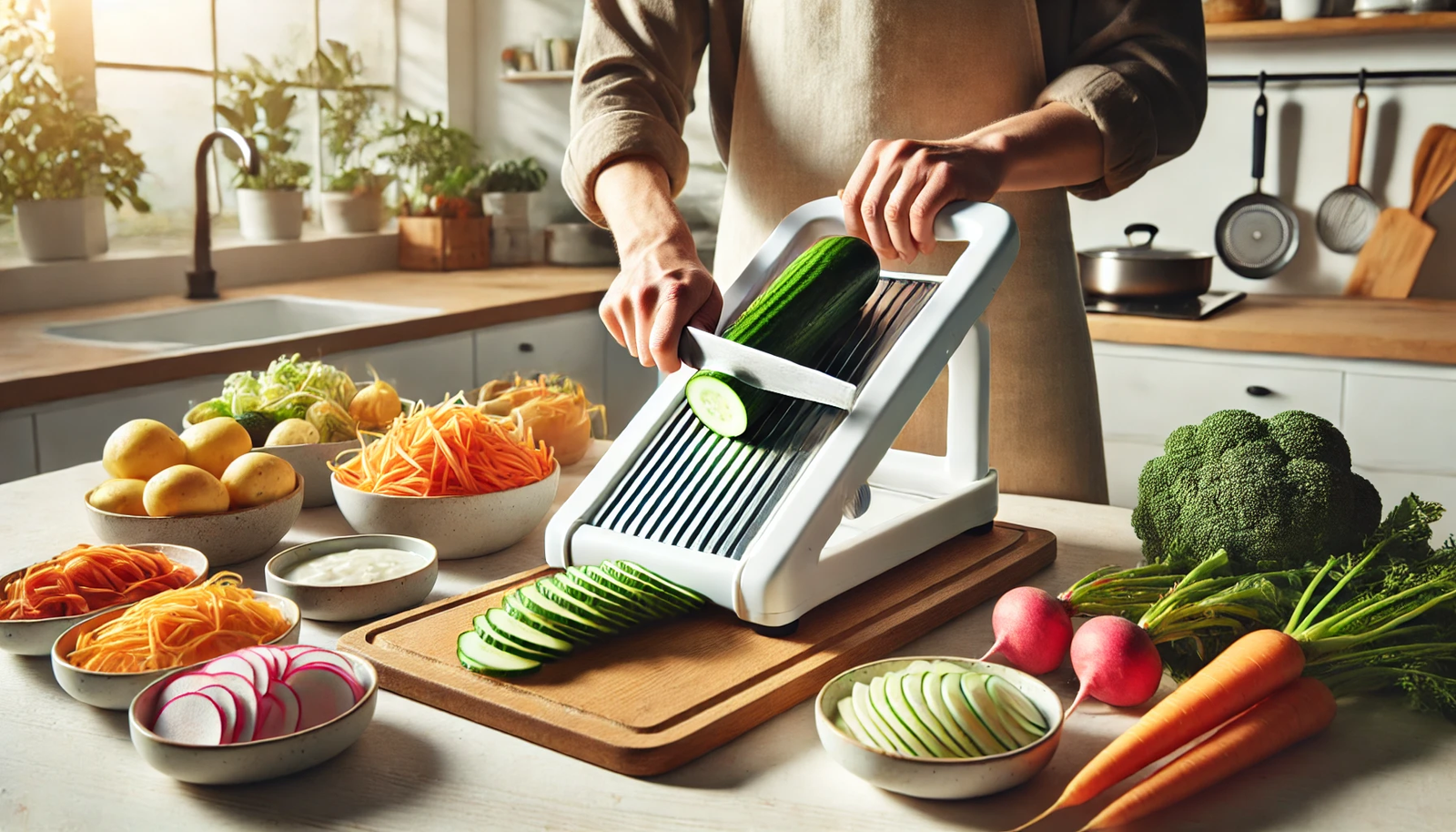 How to Use a Mandoline Slicer? Uniformly Slicing Vegetables