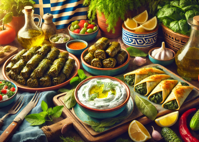 Greek Meze: Preparing Tzatziki, Dolmades, and Spanakopita