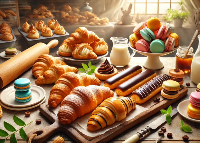 French Pastries: Recipes for Croissants, Éclairs, and Macarons