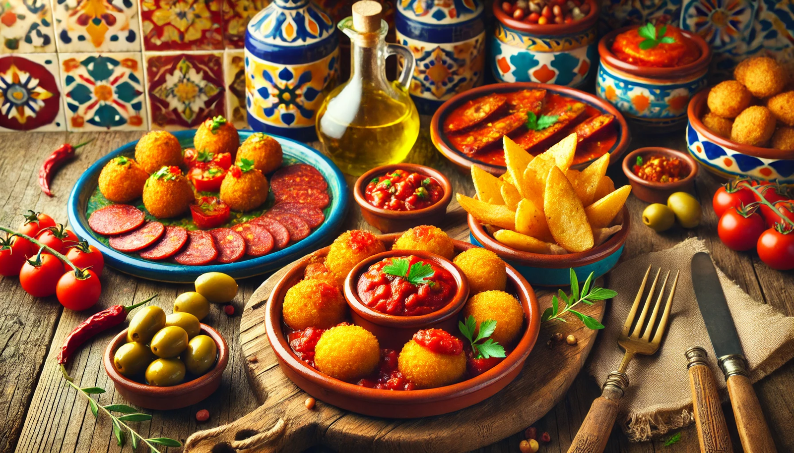 Spanish Tapas Recipes: Patatas Bravas, Croquettes, and Chorizo Recipes