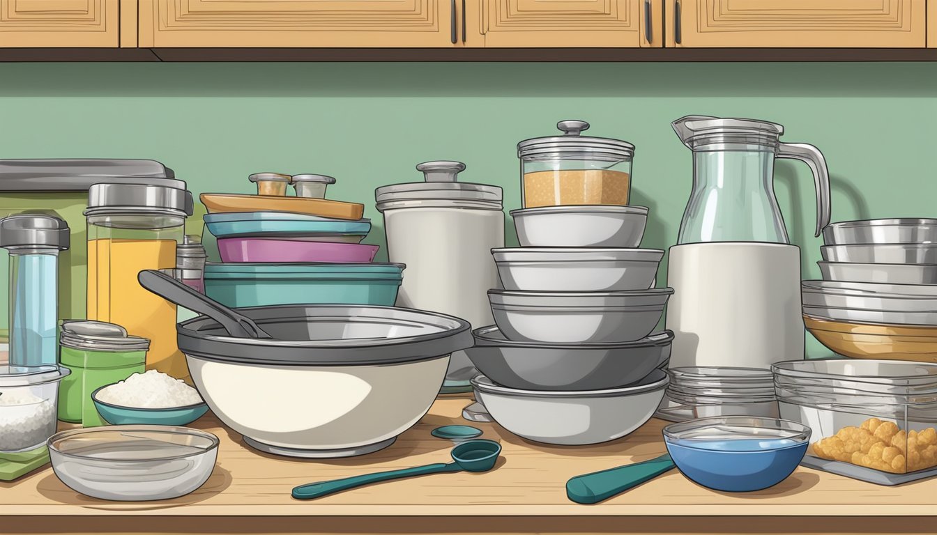 Essential Baking Tools: Mixing Bowls, Measuring Cups, Baking Sheets, and a Rolling Pin